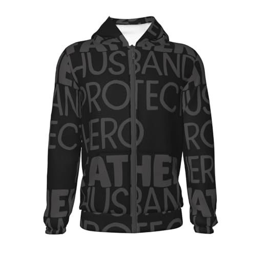 Father's Day Kid Hoodies Boys Zip Up Sweatshirts Girls Pullover with Pocket2