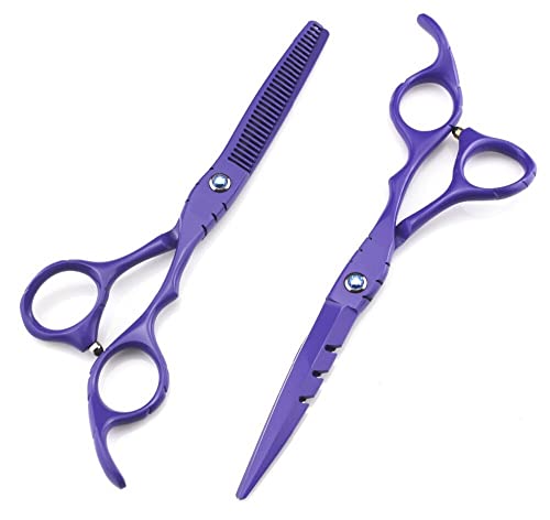 Ciseaux à cheveux professionnels violets YZCIS pour réussir vos dégradés