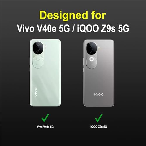 Image of amazon basics Back Case Cover for Vivo V40e 5G (Silicone Magic-Black)