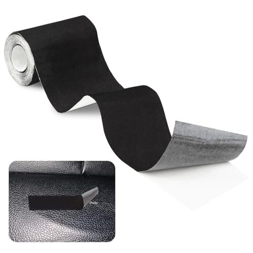 RAINFLOW Fabric Tape for Clothes - 3 X 78.7inch Repair Tape Black Patches for Clothes Self Adhesive Single Sided Fabric Repair Patch for Down Jackets Tent Furniture Pant Outdoor