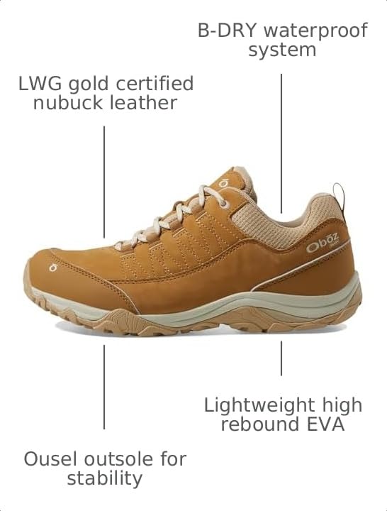 Image of Oboz Women's Ousel Low B-Dry Waterproof Hiking Shoe