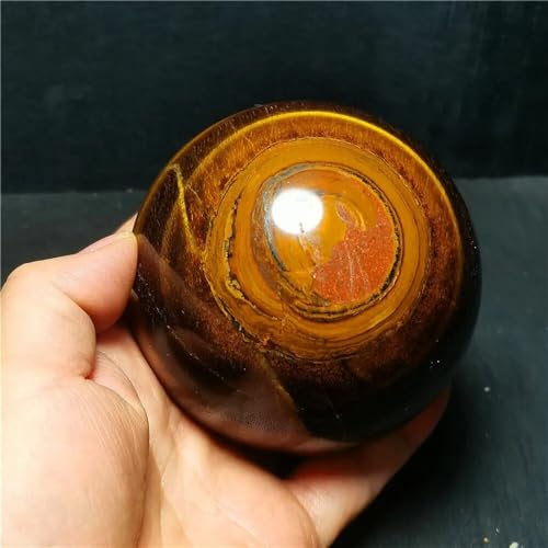 Sphère en oeil de tigre de 610g pour purifier la maison - 4