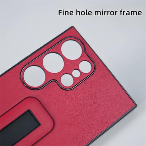 Housse antichoc Samsung S24 S23 Ultra rouge avec support push-pull