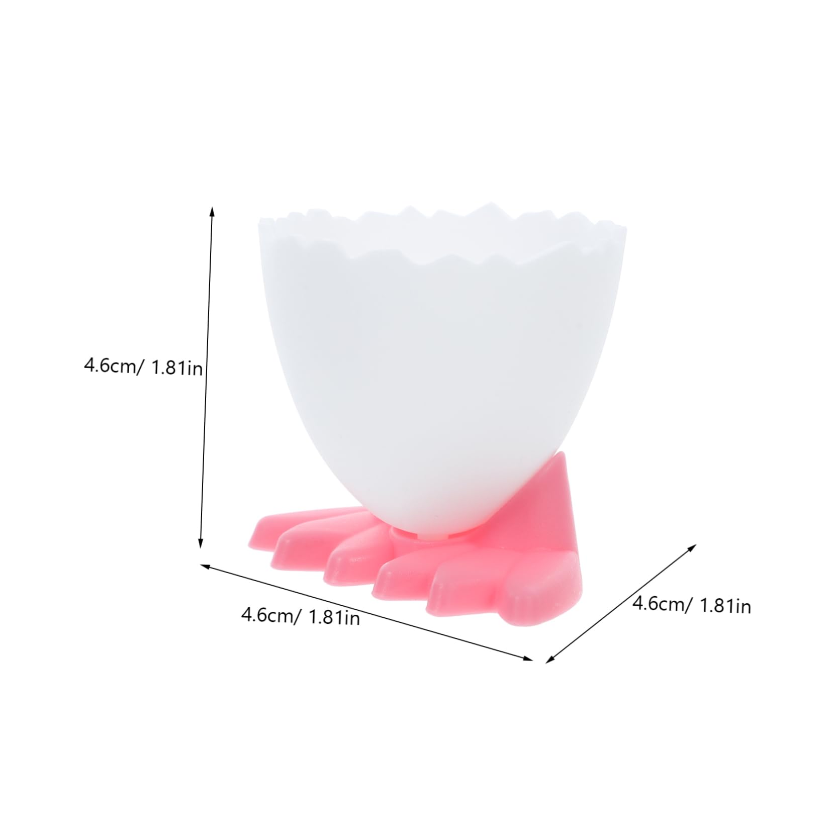 HAKIDZEL Cute Foot-shaped Egg Cups Holder for Boys and Girls 8 Pack Breakfast Egg Stand Easy to Clean
