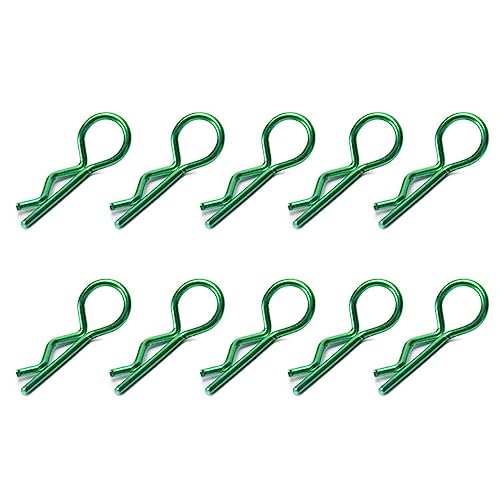 PASNMKvn 10pcs R-Shaped Metal Body Clips for 1/10 1/8 Model Car Stainless Steel Pins for RCS Model Car Simple Fixing