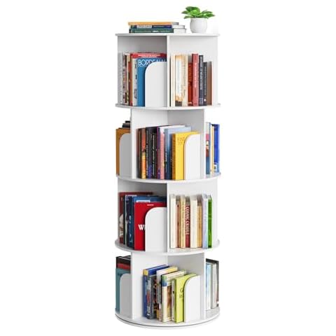 SpaceAid 4 Tier Rotating Bookshelf Cover