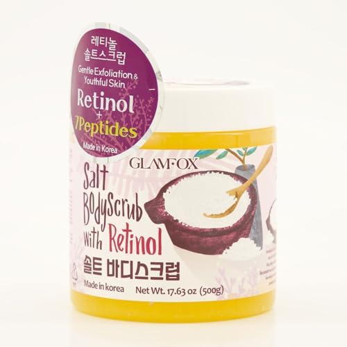 Retinol + 7 Peptides Body Scrub With Salicylic Acid And Salt 500m...