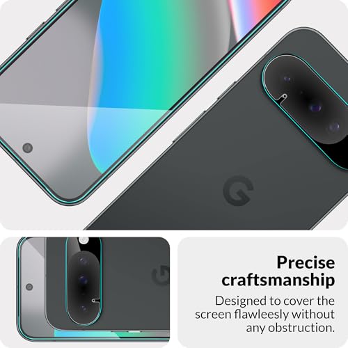 Image of ArmourPro Tempered Glass and Black Camera Lens Protector for Google Pixel 10, Edge to Edge Screen Guard, Anti-Bubble, Scratch Resistant, HD Clear, Anti-Fingerprint, Installation Kit | Black