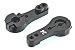 Apex RC Products 24T Hitec Black Aluminum Dual Clamping Servo Horn - 2 Pack #8010