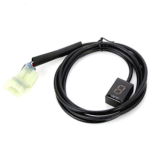 Atfwel Motorcycle Gear Indicator For Honda With Holder Bracket,Waterproof Led Display Digital Display Speedometer Shift Lever Sensors Plug & Play (Red) #TOP5