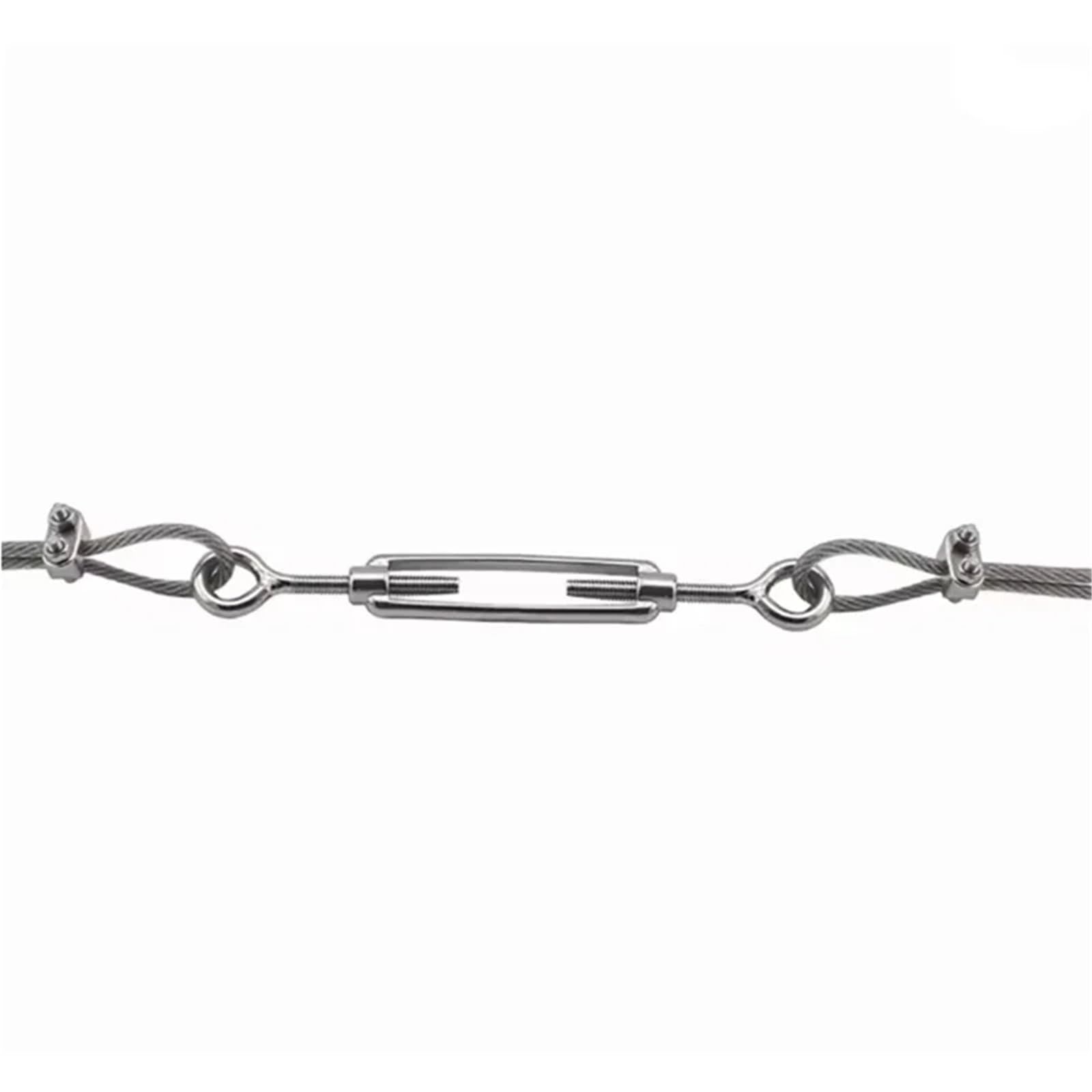 6 uds M4-M16304 ganchos de acero inoxidable y tensor tensión cuerda alambre con ojo Para Cable(Color 3,M16)