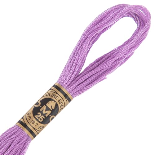 Image of Hobby Lobby DMC Cotton Embroidery Floss - 209 Dark Lavender, Set of 12