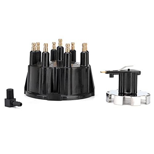 Distributor Cap And Ignition Rotor Kit - Compatible With Mercruiser Gm V8 Engines With Thunderbolt Iv And V Hei Ignition System - Replaces 185273, 805759Q3,805759T3, 805759T1, 18-5395 #TOP4
