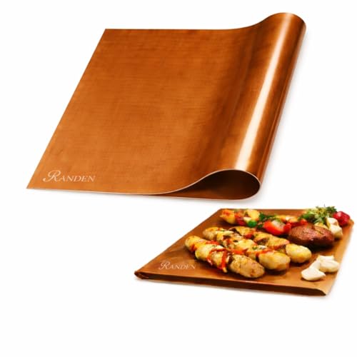 Image of RANDEN Reusable Teflon Baking & Cooking Mat - Heat Resistant, Non-Stick, Waterproof Sheet for Akki Roti, Obbattu, Chappathi, Puran Poli, BBQ & More Baking Essentials (1)