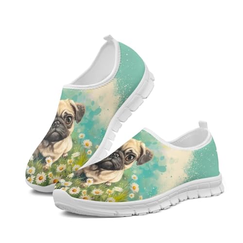 Image of Jeiento Cute Dog Women's Casual Slip On Shoes Loafers Sneakers for Women
