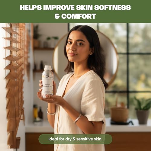 Image of VedaOils Evening Primrose Oil for Skin & Hair 100ml | 100% Pure & Natural Cold Pressed Oil | Hydrates, Nourishes, Reduces Hair Fall & Improves Skin Elasticity | Lightweight & Non-Greasy