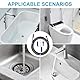 YushengTai Rohrreinigungsspirale, 3m ø 10mm Abflussreiniger Spirale Mit Stecker und Wippe, Multifunktional Rohrreinigungsspiral Effiziente Kanalreinigung