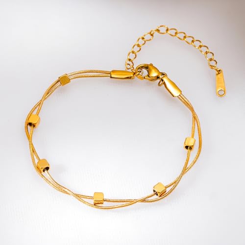 Image of Rubans Demi Fine Stainless Steel Bracelet Waterproof Gift for Women & Girls