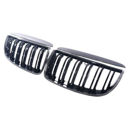 Calandre pour BMW Série 3 E90 Pré-LCI 2005-2008 à double lamelles style noir mat