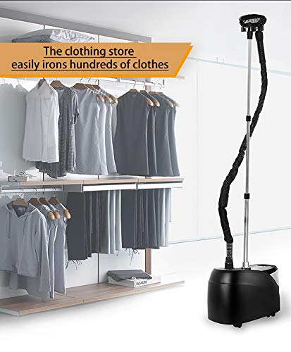 Zedaro Vertical Garment Steamer 1850W Professional Heavy Duty Clothes Steamer For Commercial,Home Handheld Clothes Steam Iron With 3.2L Water Tank ＆45S Quick Wrinkle Removal,Black #TOP6