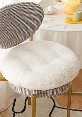 SMIUPIN Coussin de Chaise Confortable en Laine d'agneau, Coussin de siège de Chaise Doux et Pelucheux, Coussin de siège pour la méditation à la Maison et...