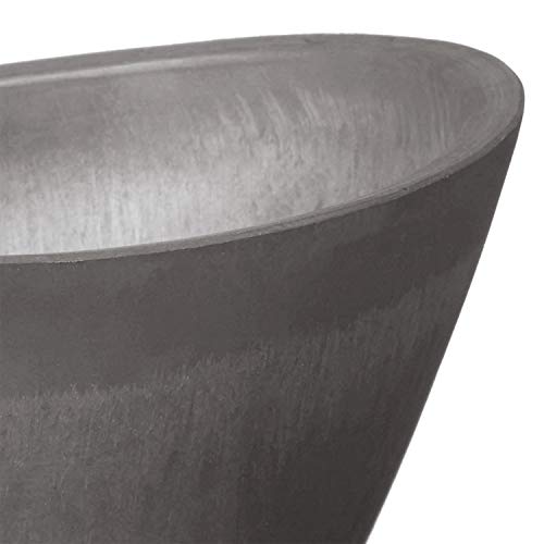 Arcadia YB41CT Garden Products Psw Pot Collection Curved Planter Pot For Indoor And Outdoor Plants And Gardens, 16-Inch, Cement Gray thumb #3