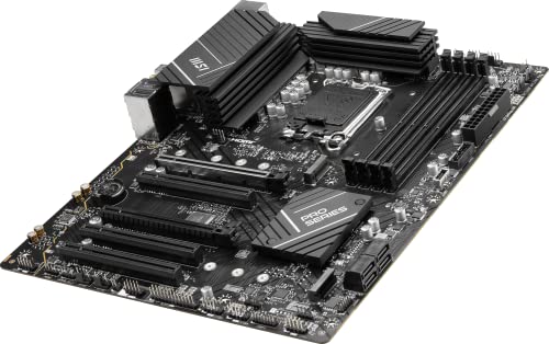 Image of MSI PRO B760-P WiFi ProSeries Motherboard (Supports 12th /13th / 14th Gen Intel Processors, LGA 1700, DDR5, PCIe 4.0, M.2, 2.5Gbps LAN, USB 3.2 Gen2, HDMI /DP, Wi-Fi 6E, Bluetooth 5.3, ATX)