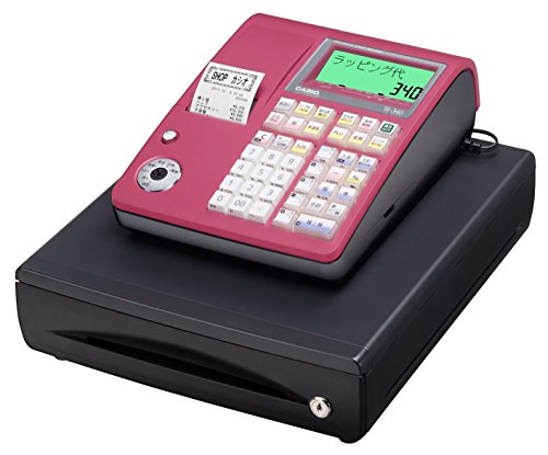 【AJ】カシオ TE-340WE レジスター 10部門 ドロア分離型 41Q89gYUqhL.jpg