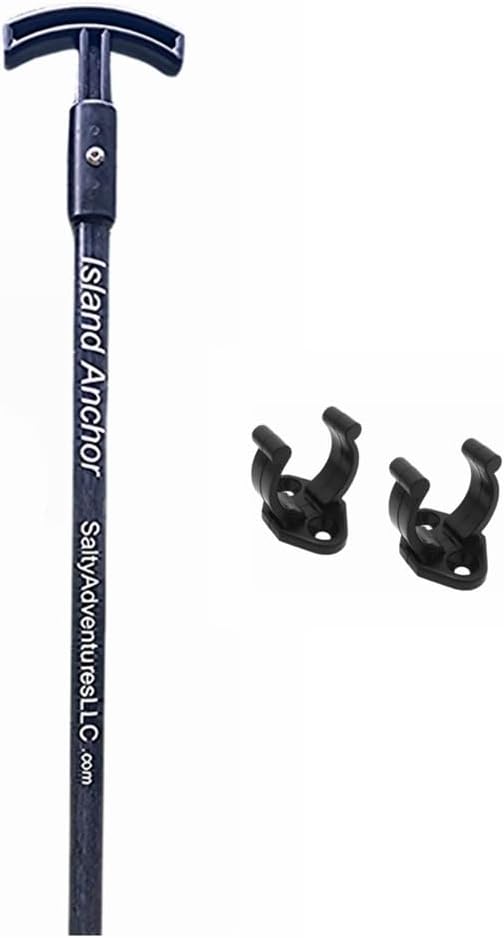 Island Anchor - 1" x 6' - Shallow Water Anchor Pole : Built for Larger Boats : Securely Anchor on The Beach, Sandbar or in Shallow Water