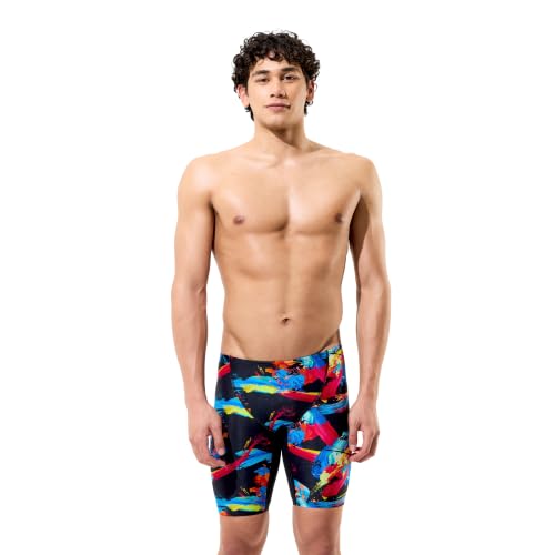 Image of Speedo Boys Fastskin Junior Endurance+ Max High Waisted Jammer Swimmers Black Size 9-10 Years