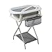Babywanne mit Rahmen 80 cm - Faltbare Babywanne Babywanne mit Ständer Sicher für Baby - Babywanne für Neugeborene (Grau mit Badewannenablage)