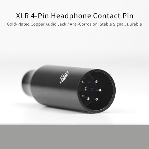 Conector de conversión 4 Pin XLR macho a 4.4MM hembra miniatura 5