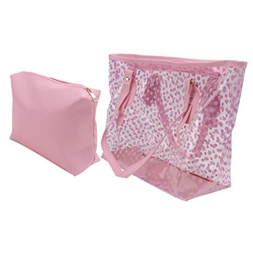 Summer Bags for Women Womens Tote Bags Pink Beach Bag Beach Bag with Zip Summer Large Tote