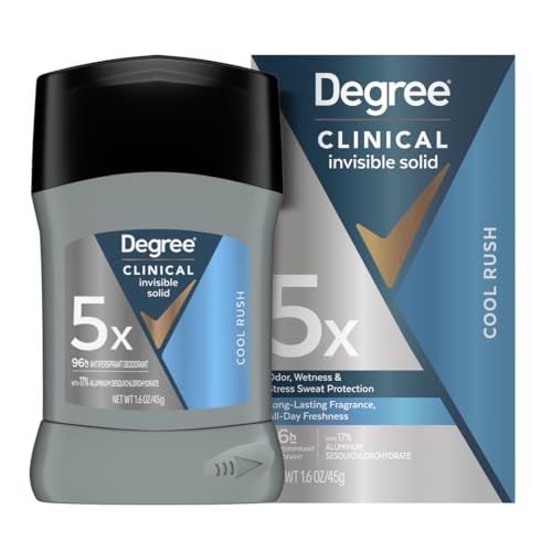 Degree Clinical Strength Antiperspirant Deodorant 96-Hour Sweat and Odor Protection Cool Rush...