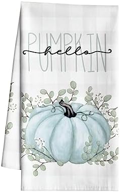 Amazon.com: Artoid Mode Buffalo Plaid Eucalyptus Hello Pumpkin Fall 100 ...