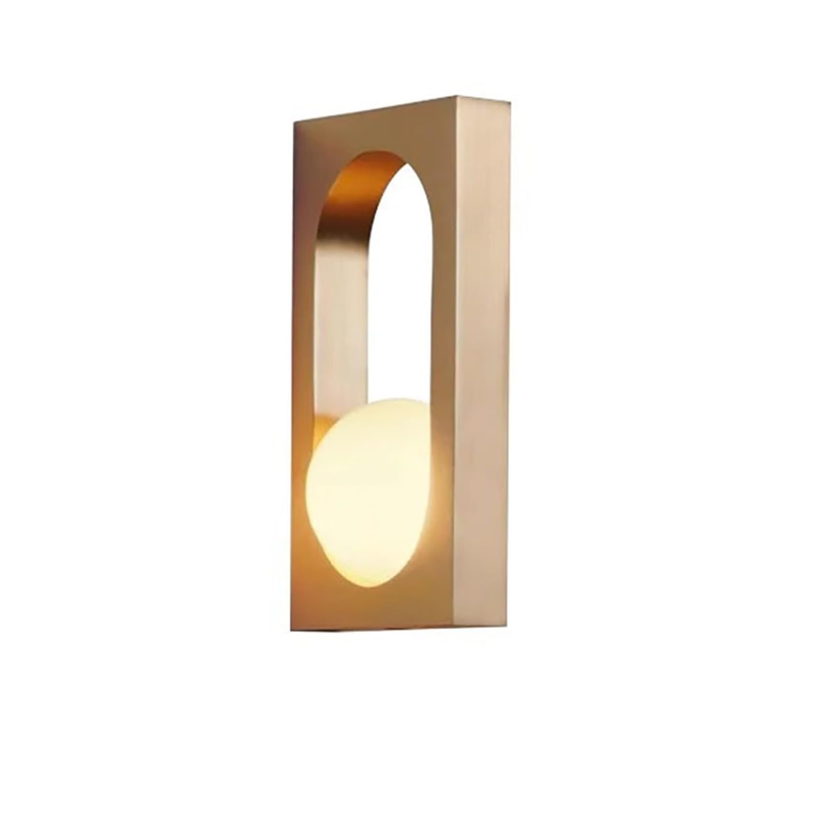 CROWNSTELIX Simple Bedroom Bedside Wall Lamp Living Room Creative Entrance Aisle Italian Design(Gold)