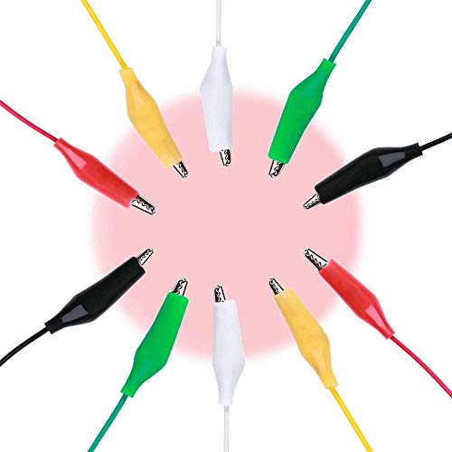 Image of ELEGOO 30 PCS Alligator Clip Test Leads Set with Alligator Clips Double-end 50cm Jumper Wire (Pack of 2)