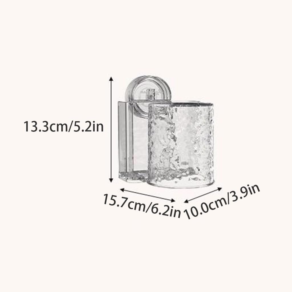 Set portaspazzolino a Ventosa da Parete Set Organizer in plastica per Tazze da Bagno Dispenser per mensole domestiche di Grande capacità
