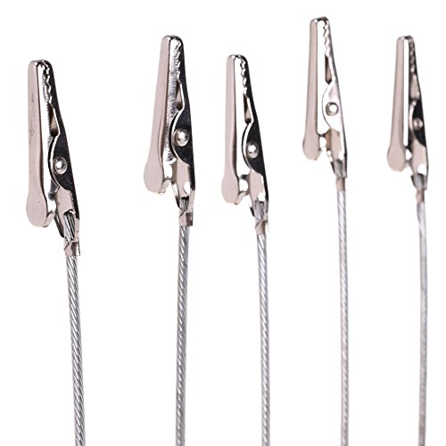 image for Cosmos 5 Pcs House-shaped Base Memo Clips Holder with Alligator Clip C