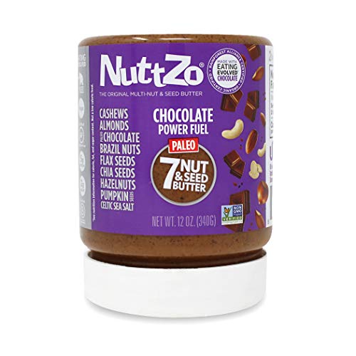 NuttZo Natural Smooth Chocolate Power Fuel Seven Nut & Seed Butter, 12 Ounce