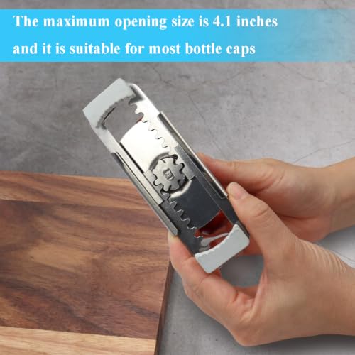 Adjustable Jar Opener with Wood Handle