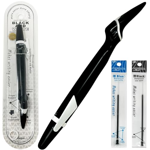 Lefty’s Left Handed Pen Ballpoint No Smear - Smudge Free Soft Grip - Effortless Writing Comfort - Quick-Dry Pens for Lefties Back to School - Gifts for Left-Handed People