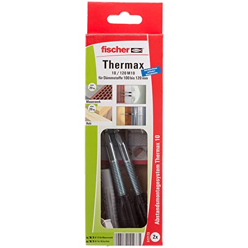 Fischer 512173 10/120 M10 B "Thermax" Offset Mounting System - Multi-Colour (2-Piece), Multicolor, M10 Anschlussgewinde - Image 2