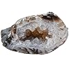 mookaitedecor Set of 2 Natural Agate Geode Crystal Druzy Cluster, Irregular Geode Rocks Quartz Stone Mineral Specimen for Collection Home Office Decor, 13-56g #3