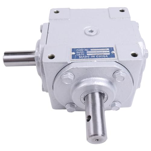 Holdia 40 HP Right Angle Bevel Gearbox with Crosshole & Keyed Shaft 19455-SR-KW-PH-GR CW/CW 1:1 1800 Max RPM