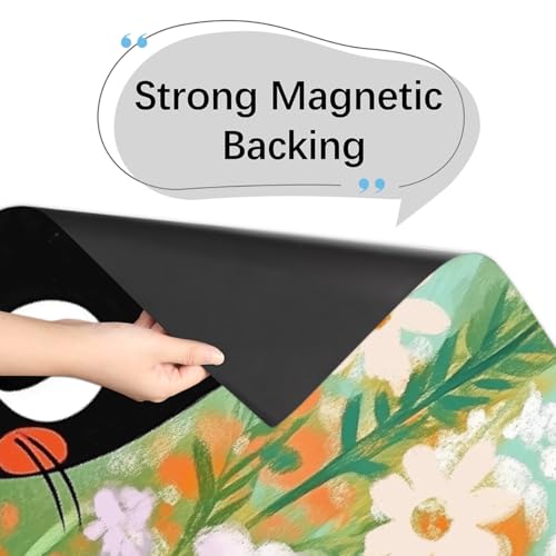 Funda magnética para lavavajillas gato negro panel protector 53x66 cm 4