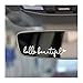 3 x Hello Beautiful Rearview Mirror Decal, Vanity Mirror Stickers, Rear View Mirror Vinyl Decor, Car Accessories Gifts, Car Decor for Women, Car Window Decal, Self Affirmations Stickers