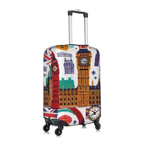 School Newspaper Tsa Approved Luggage Cover For 18-32 Inch Suitcases Scratch-Resistant Stretch Luggage Cover3