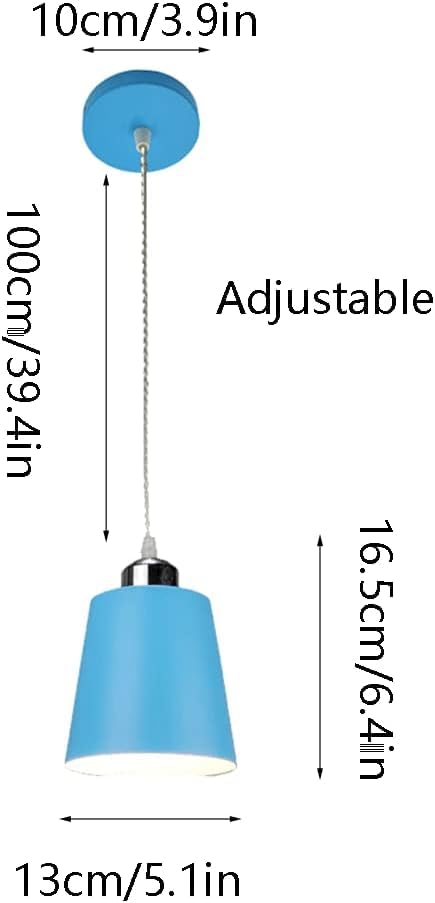 Lustre de luxe Macaron en fer forgé avec suspension réglable E27 - 5