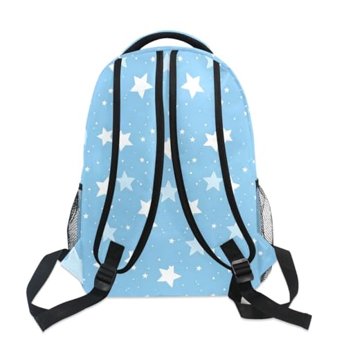 Sac à dos école bleu clair étoiles S étudiant grande capacité